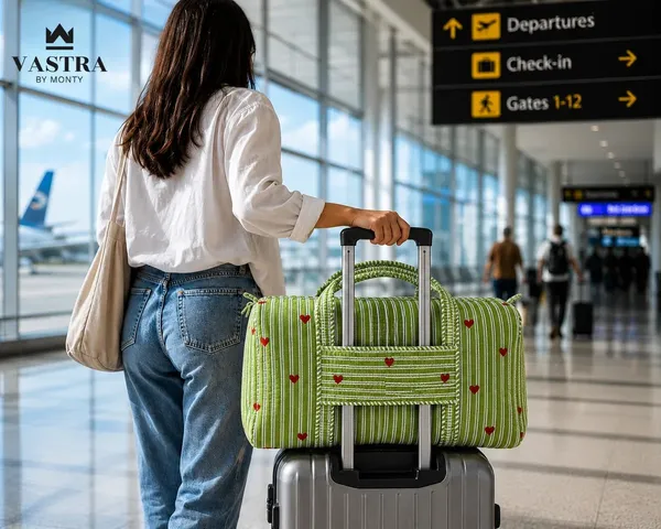 Rajwadi_Heartline_Green_Stripes_Duffle_Bag_