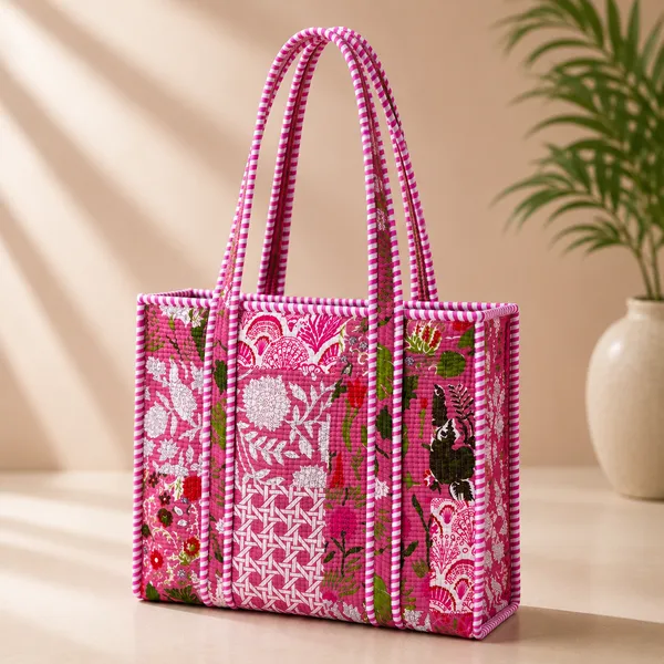 Pink_Boho_Bloom_Handblocked_Cotton_Quilted_Tote_Bag_For_Women_(Medium)