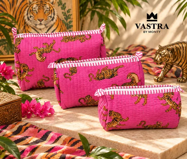 Pink_Tiger_Handblocked_Cotton_Quilted_Pouch_Set_Of_3