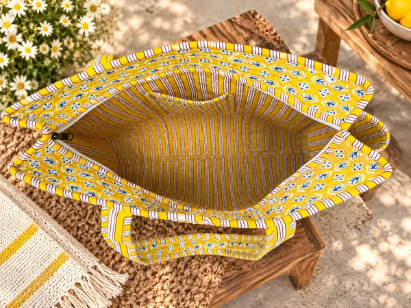 Large_Yellow_Floral_Cotton_Handblocked_Quilted_Tote_Bag_