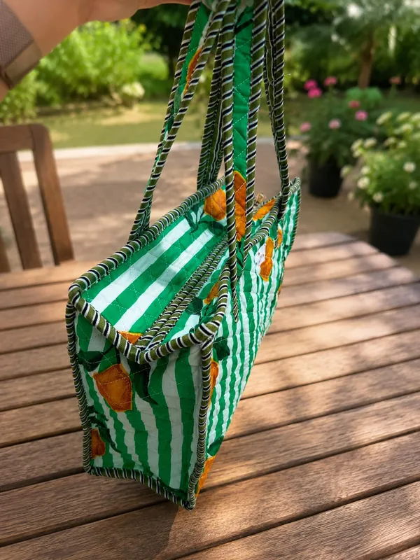 Green-Stripe_Lemon_Cotton_Quilted_Tote_Bag_