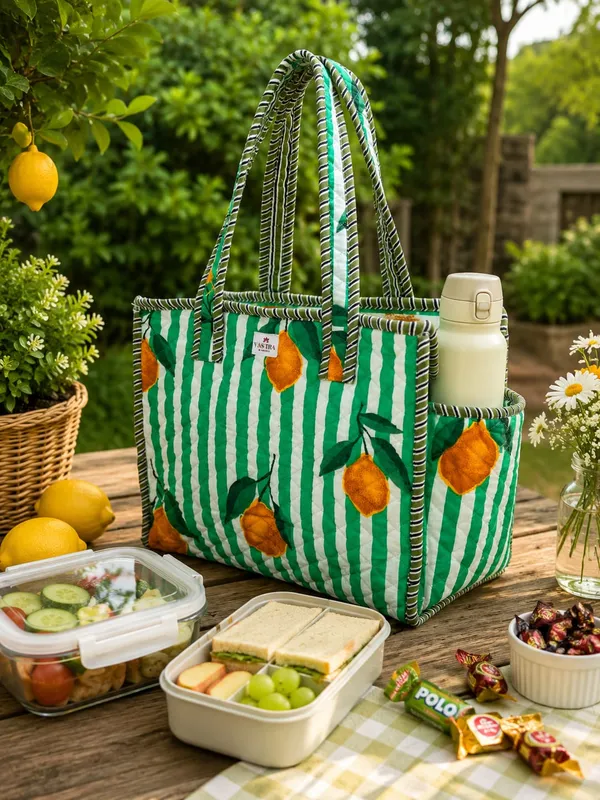 Green-Stripe_Lemon_Cotton_Quilted_Tote_Bag_
