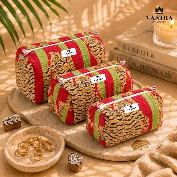 Red_Green_Stripe_Tiger_Cotton_Quilted__Pouch_Set_of_3