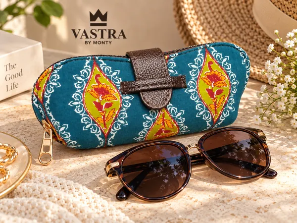 Teal_Blue_Bloom__Handblocked_Printed_Cotton__Structured_Sunglass_Case