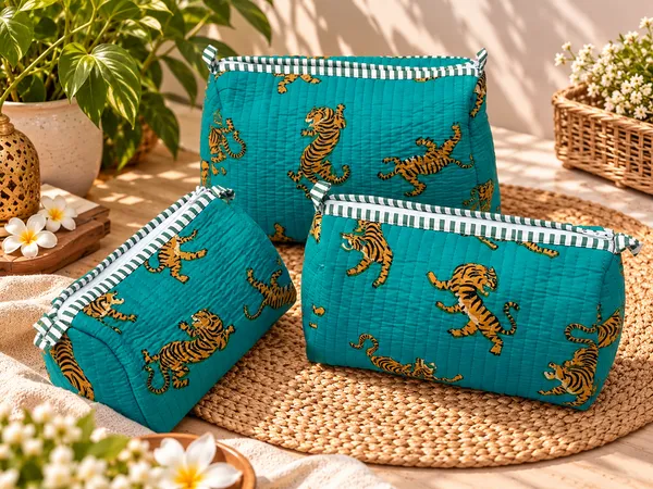 Green_Tiger_Handblocked_Cotton_Quilted_Pouch_Set_Of_3