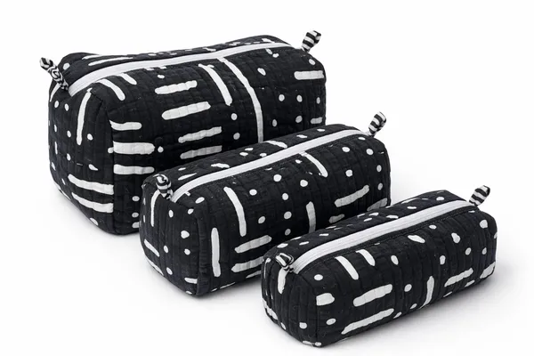 BlackTribal_Lines_Quilted_Cotton_Pouch_Set_of_3