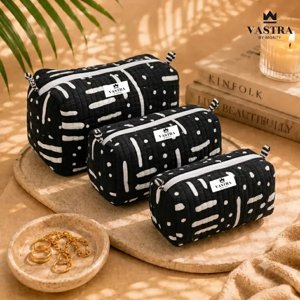 BlackTribal_Lines_Quilted_Cotton_Pouch_Set_of_3