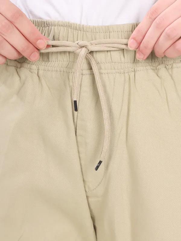 Beige_Cotton_Cargo_Pants_For_Women