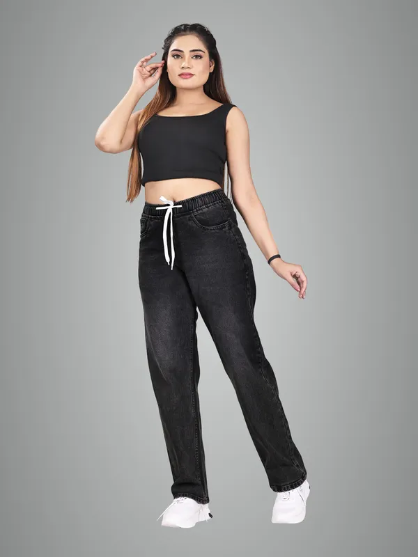 Black_Denim_Joggers_For_Women