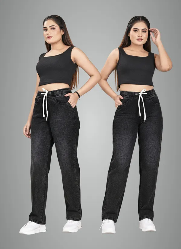 Black_Denim_Joggers_For_Women