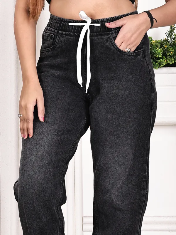 Black_Denim_Joggers_For_Women