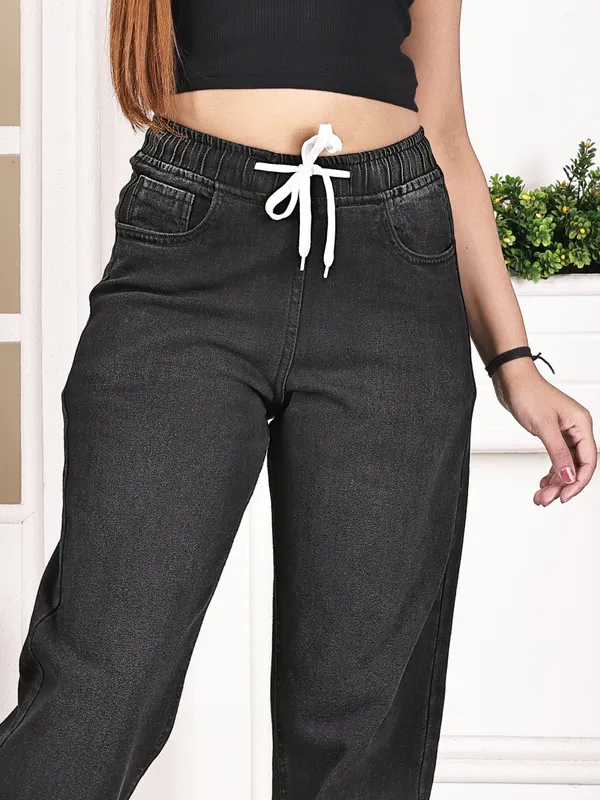 Black_Denim_Wide_Leg_Pant_For_Women