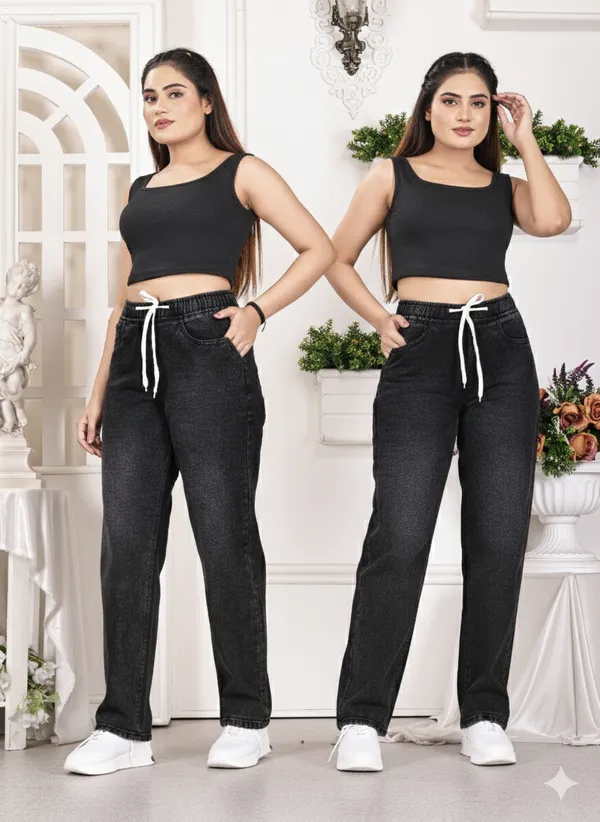 Black_Denim_Joggers_For_Women