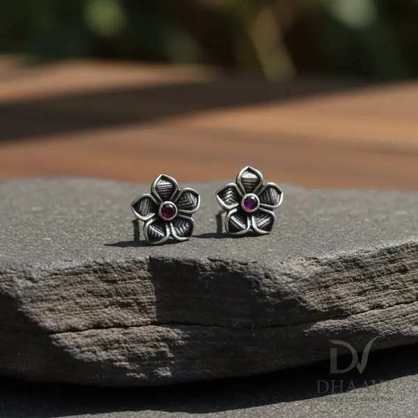 Red_925_Sterling_Silver_Earings_For_Women