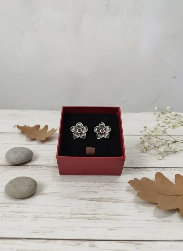 Red_925_Sterling_Silver_Earings_For_Women
