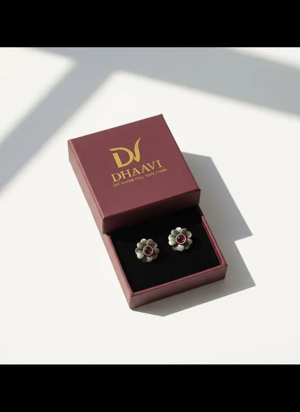 Red_925_Sterling_Silver_Earings_For_Women