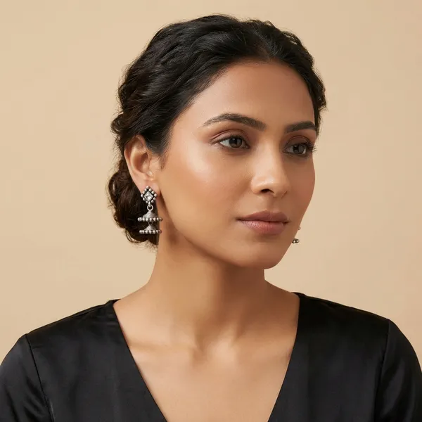 White_925_Sterling_Silver_Earings_For_Women