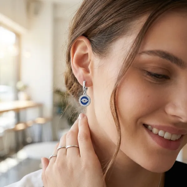 Blue_925_Sterling_Silver_Earings_For_Women