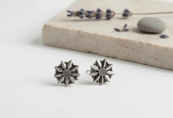 Black_925_Sterling_Silver_Earings_For_Women