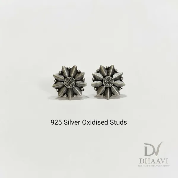 Black_925_Sterling_Silver_Earings_For_Women