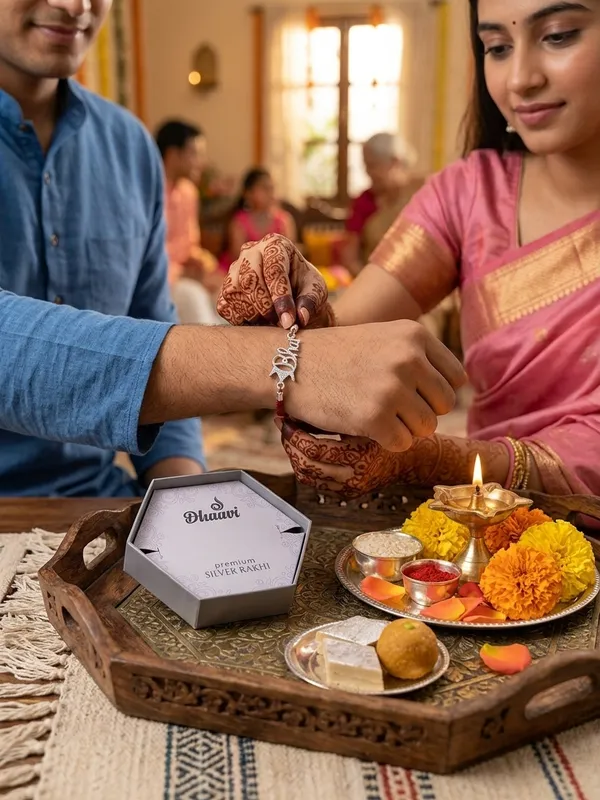 Premium_Handcrafted_Silver_BHAI_Rakhi_with_Twisted_Cord