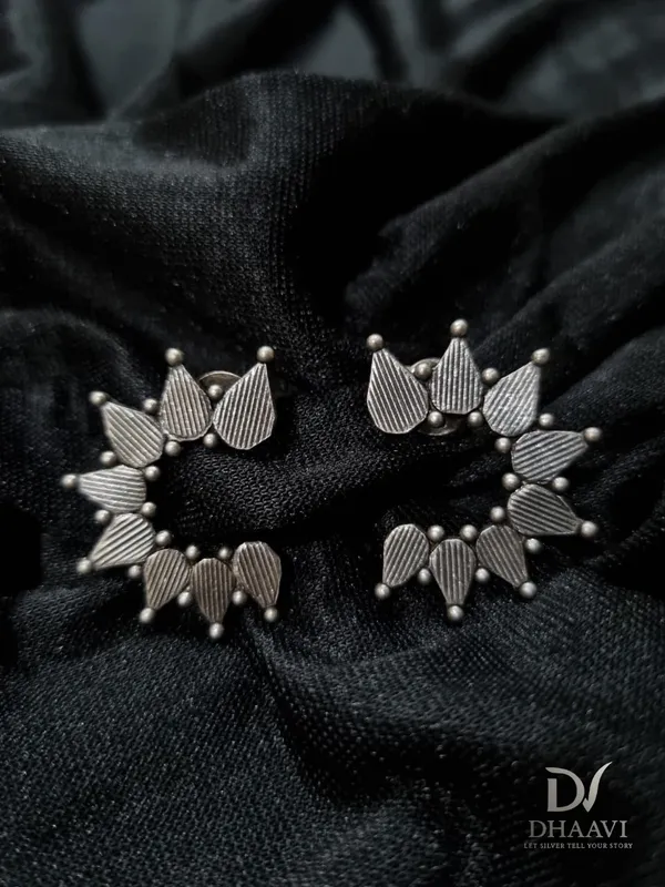 Black_925_Sterling_Silver_Earings_For_Women