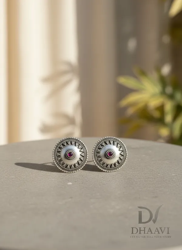 Red_925_Sterling_Silver_Earings_For_Women