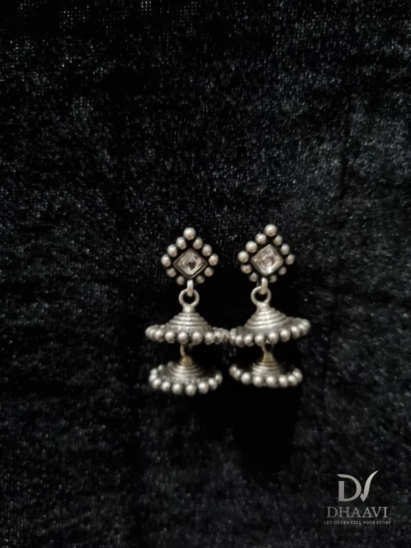 White_925_Sterling_Silver_Earings_For_Women