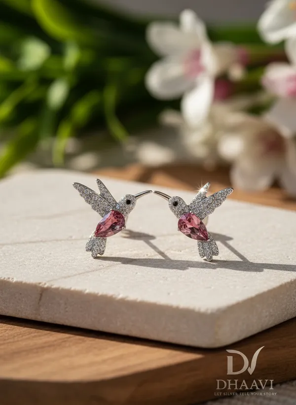 Pink_925_Sterling_Silver_Earings_For_Women