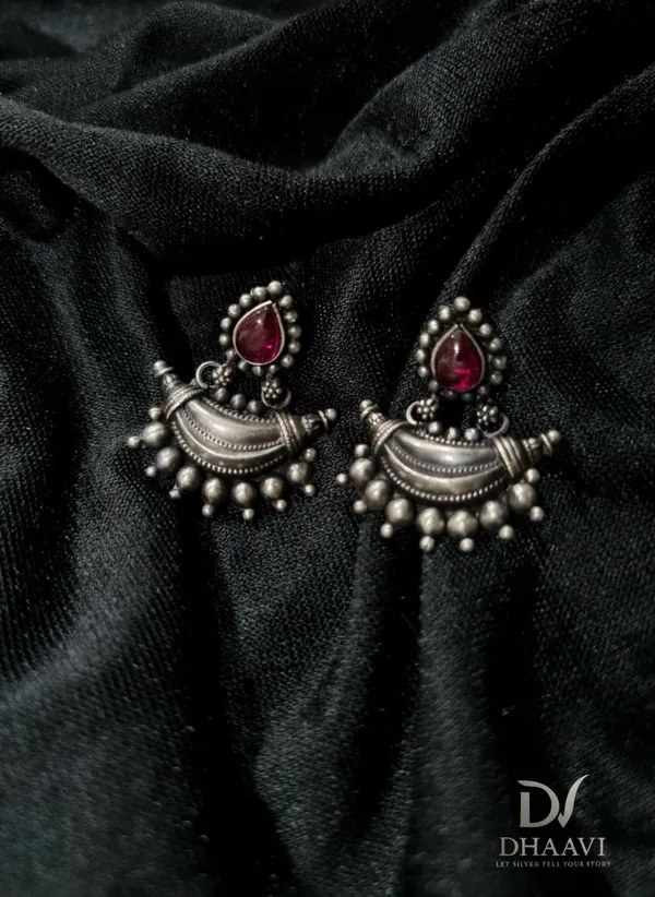 Red_925_Sterling_Silver_Earings_For_Women