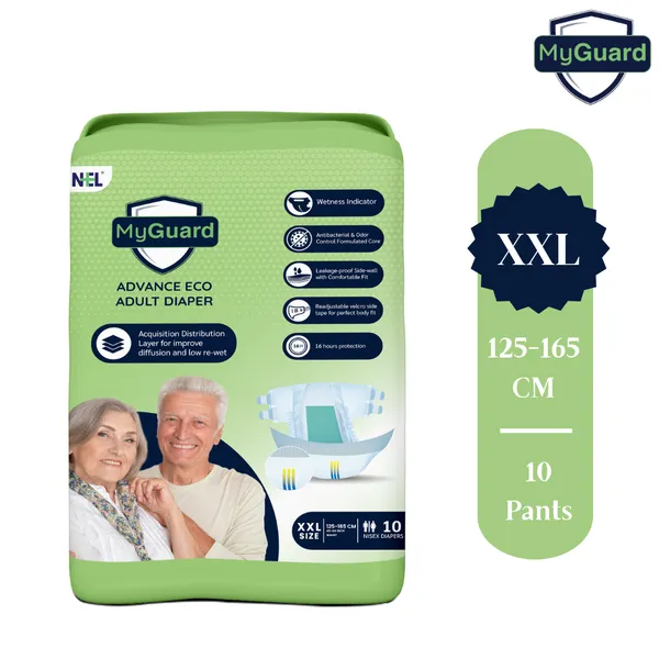 MYGUARD_Premium_Adult_Diaper_Tape_Style|_XXL_10_Count|_Waist_(125-165cm|49-64_Inch)|_Wetness_Indicator|_Extra_Absorbent|_Leak_Lock_&_Odor_Control|_Super_Soft_&_Comfortable|_Pack_of_1