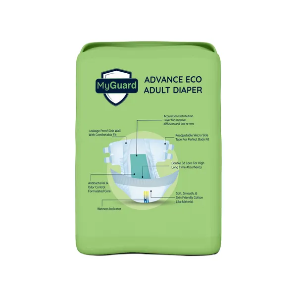 MYGUARD_Premium_Adult_Diaper_Tape_Style|_(Medium)_M_60_Count|_Waist_(68-95cm|26-42_Inch)|_Wetness_Indicator|_Extra_Absorbent|_Leak_Lock_&_Odor_Control|_Super_Soft_&_Comfortable|_Pack_of_6