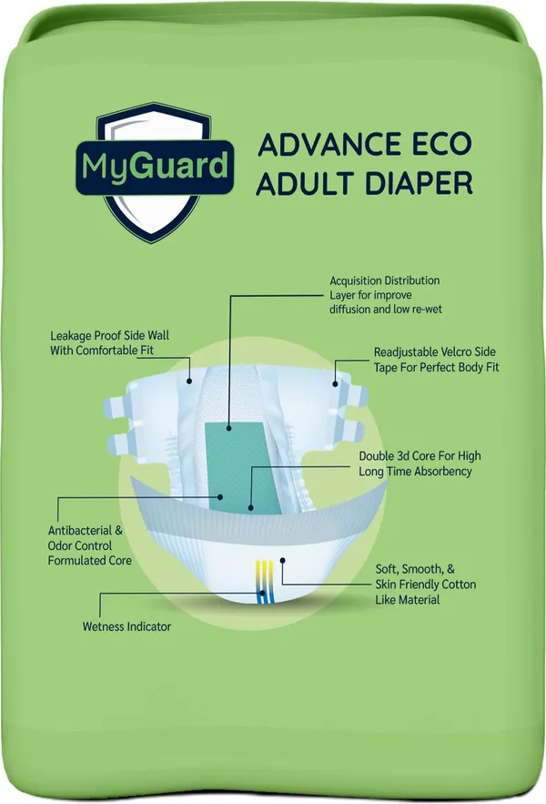 MYGUARD_Premium_Adult_Diaper_Tape_Style|_(Medium)_M_60_Count|_Waist_(68-95cm|26-42_Inch)|_Wetness_Indicator|_Extra_Absorbent|_Leak_Lock_&_Odor_Control|_Super_Soft_&_Comfortable|_Pack_of_6