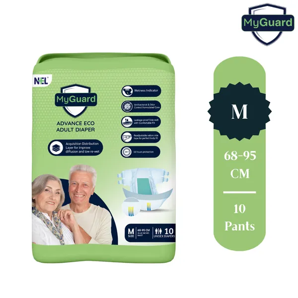 MYGUARD_Premium_Adult_Diaper_Tape_Style|_(Medium)_M_10_Count|_Waist_(68-95cm|26-42_Inch)|_Wetness_Indicator|_Extra_Absorbent|_Leak_Lock_&_Odor_Control|_Super_Soft_&_Comfortable|_Pack_of_1
