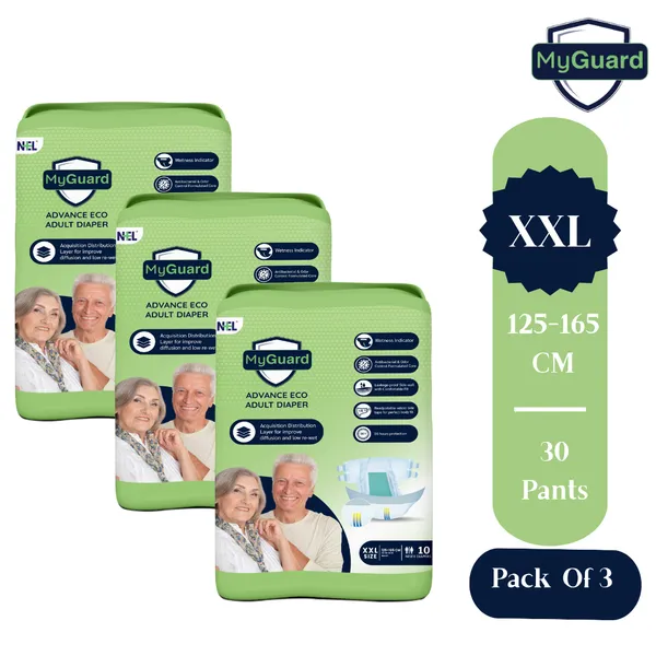 MYGUARD_Premium_Adult_Diaper_Tape_Style|_XXL_30_Count|_Waist_(125-165cm|49-64_Inch)|_Wetness_Indicator|_Extra_Absorbent|_Leak_Lock_&_Odor_Control|_Super_Soft_&_Comfortable|_Pack_of_3