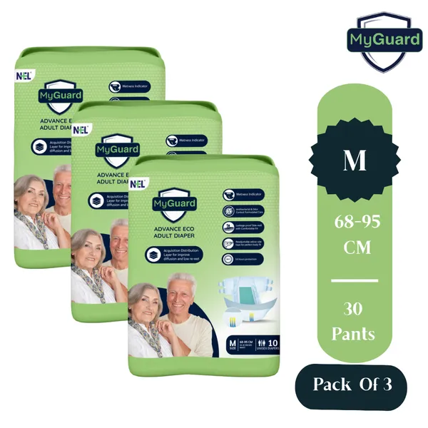 MYGUARD_Premium_Adult_Diaper_Tape_Style|_(Medium)_M_30_Count|_Waist_(68-95cm|26-42_Inch)|_Wetness_Indicator|_Extra_Absorbent|_Leak_Lock_&_Odor_Control|_Super_Soft_&_Comfortable|_Pack_of_3