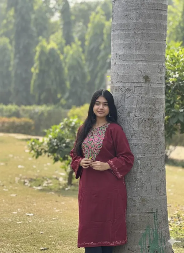 Bright_Maroon_Kashmiri_Embroidered_Kurti_Classic_Ethnic_Wear_For_Everyday_Elegance_For_Women