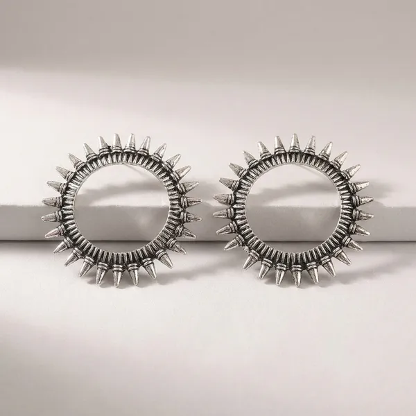 Gold_And_White_Metal_Magnificent_Moon_Studs_For_Women