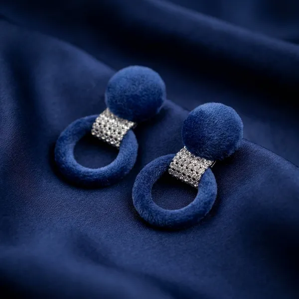 Blue_Stone_Infinity_Loop_Fashion_Earrings_For_Women