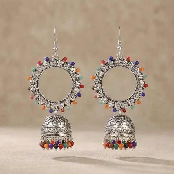 Multicolor_Metal_Endearing_Earrings_With_Jhoomer_For_Women