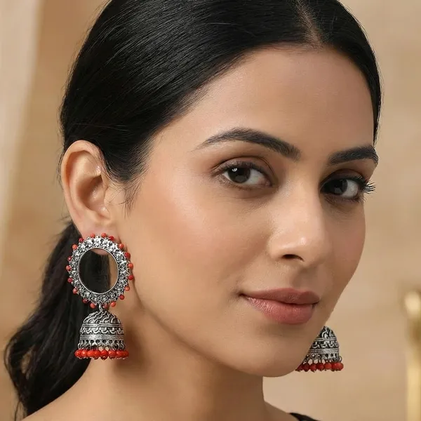 Multicolor_Metal_Endearing_Earrings_With_Jhoomer_For_Women