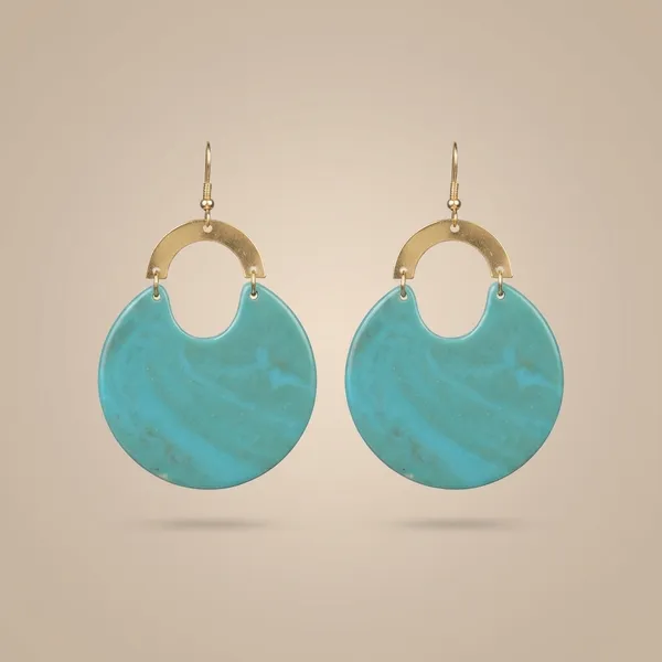Green_And_Gold_Gold_The_Moon_Crescendo_Earring_For_Women