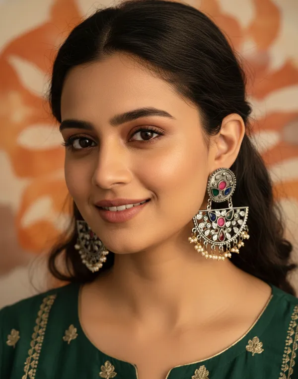 Multicolor_White_Metal_&_Meena_The_Manohari_Meenakari_Earrings_For_Women