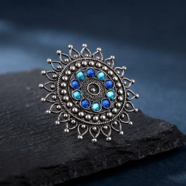 Multicolor_Metal_Bold_Flower_Studs_For_Women
