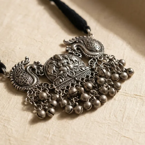 Multicolor_Metal_The_Trinky_Cardinal_Choker_Necklace_For_Women
