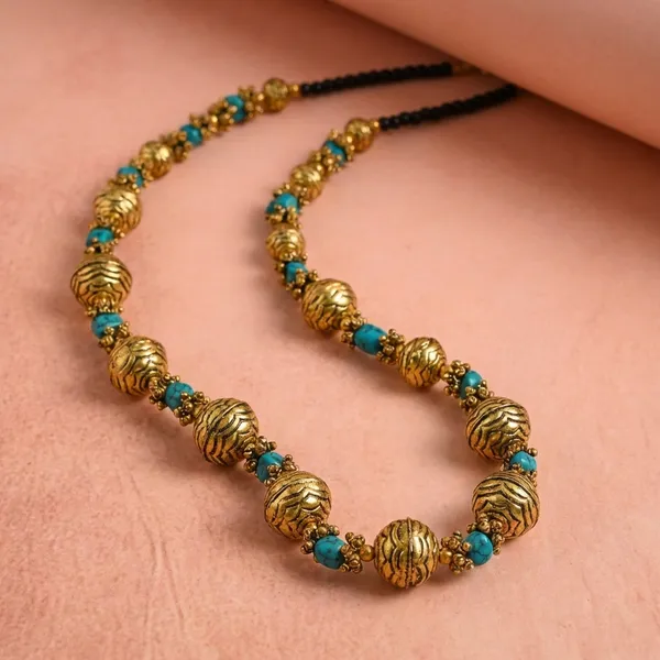 Multicolor_Brass_&_Beads_The_Replenished_Aparajita_Necklace_With_Beads_For_Women