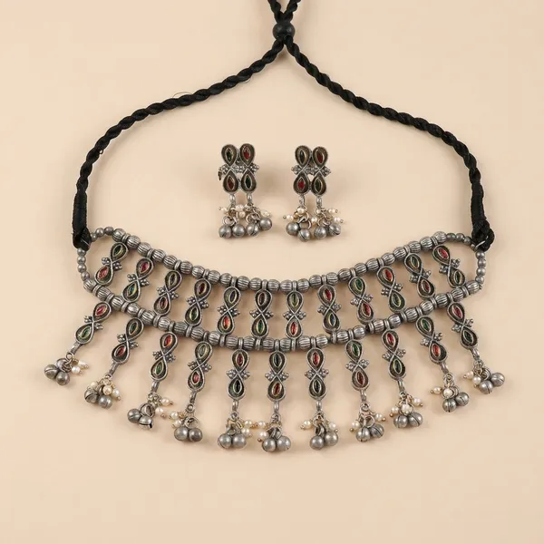 Multicolor_Metal_The_Argus_Naina_Choker_Set_For_Women
