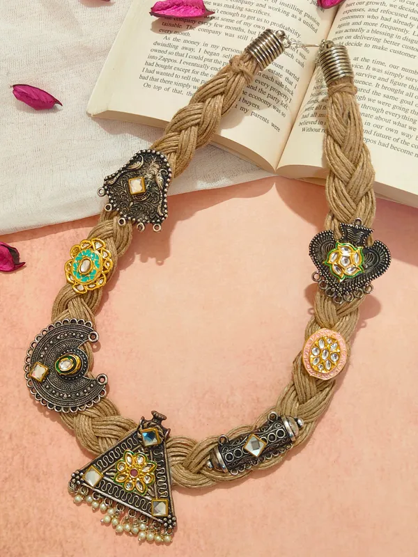 Multicolor_Metal_The_Metal_Imprint_Jute_Necklace_For_Women