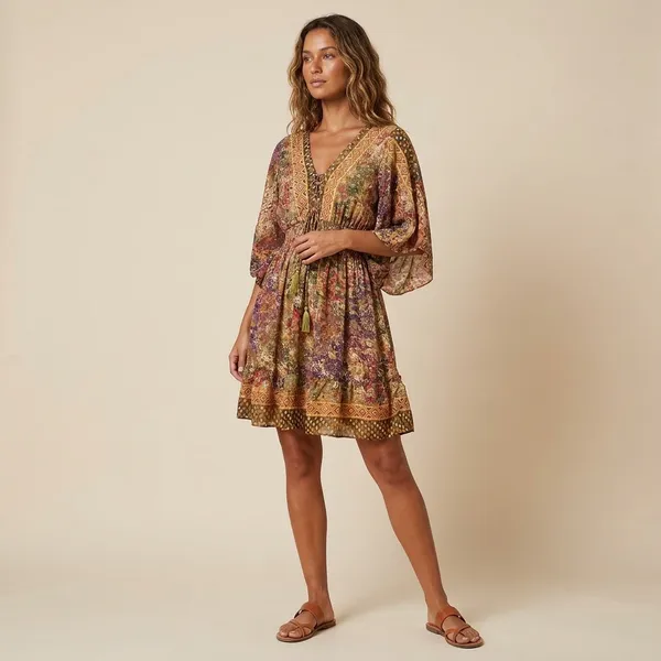 Viscose_Zig_Zag_Short_Dress_For_Women