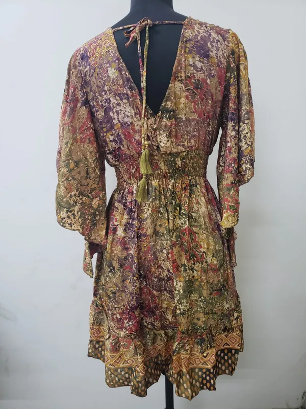 Viscose_Zig_Zag_Short_Dress_For_Women